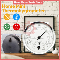 Mini Pointer Type Analog Thermometer Hygrometer Indoor Room Electronic Temperature Humidity Meter Sensor Gauge For Office Home