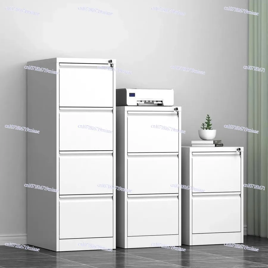 A4 Card Box File Cabinet FC Hanging Labor Cabinet Office Quick Fishing Clip File Storage Cabinet Drawer Type Locked Data Short