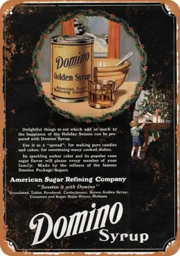 Metal Sign - 1922 Domino Golden Sugar Syrup - Vintage Look Reproduction