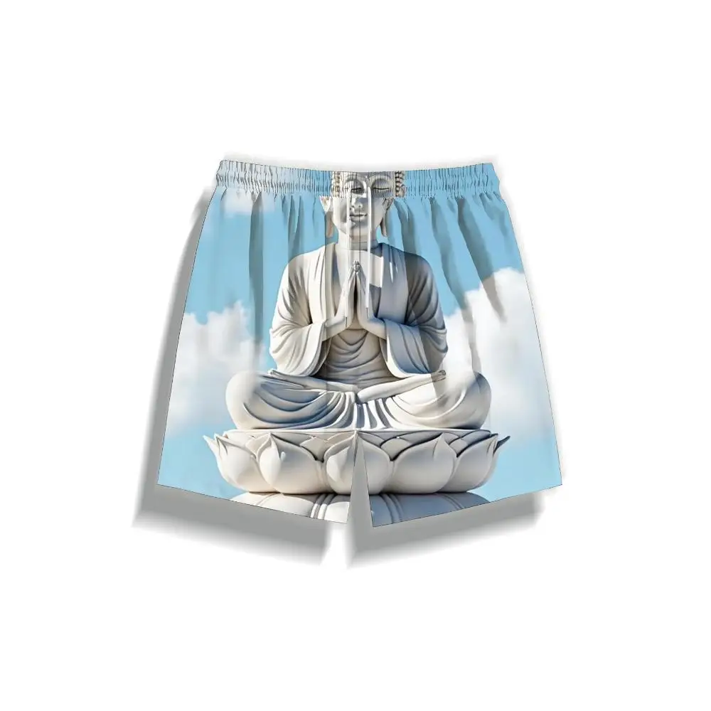 

1pcs Men's Short swim trunks2026 Summer 3D Printed Short sleeve Polyester Quick drying cargo pants man Breathable running