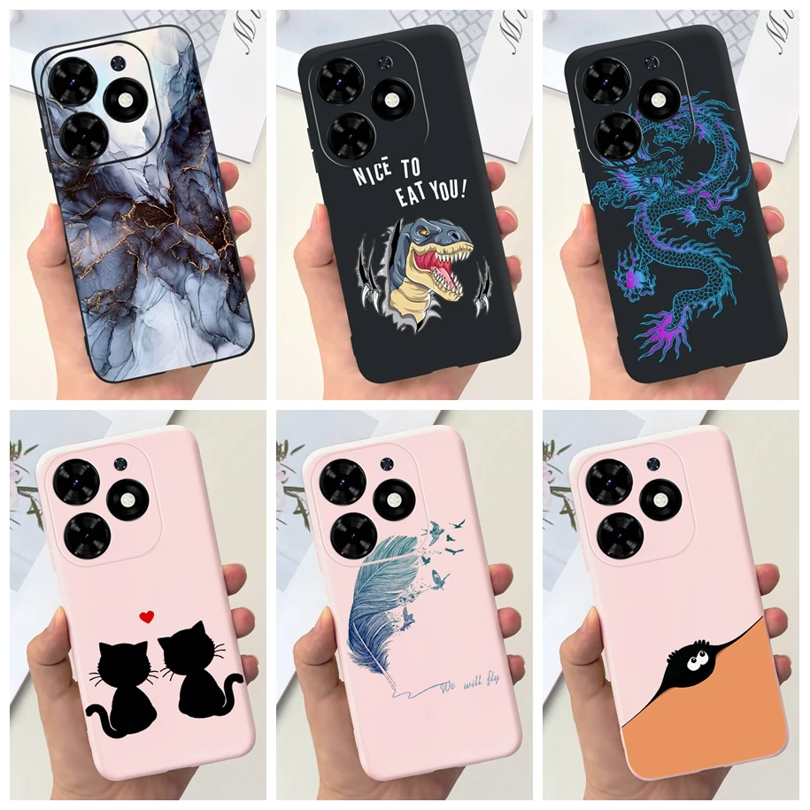 For Tecno Spark Go 2024 Case Spark Go 2023 Cover Cool Dragon Cartoon Slim Soft Silicone Phone Cover For Tecno SparkGo 2024 Funda