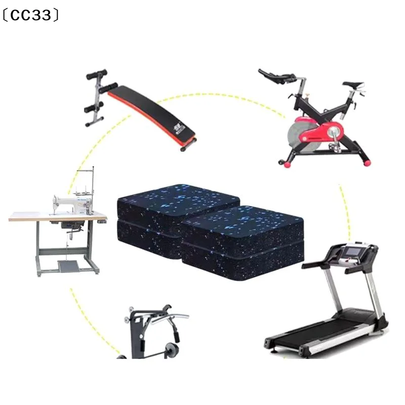 4PCS Treadmill Mat Pads Exercise Equipment ,Sound Insulation Shock Absorbing Mat, Floor Protection For Treadmill Washer〔CC33〕