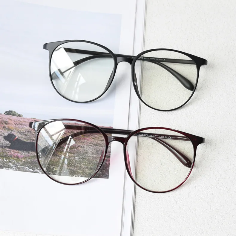 Japanese and Korean TR90 light frame blush glasses frame female net red myopia glasses frame big round face thin