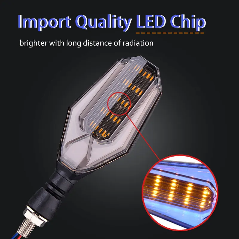 دراجة نارية بدوره إشارات ضوء Led وامض مقاوم للماء الذيل ل 65 Led قطاع للدراجات النارية الدراجة هوندا Msx 125