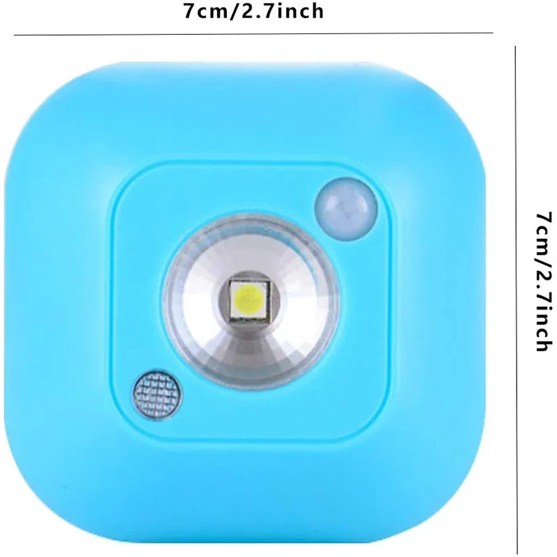 Mini Luz Noturna Sem Fio com Smart Motion Sensor, Luzes de parede, Lâmpada de emergência para Quarto, Corredor, Escadas, Banheiro, Dormitório