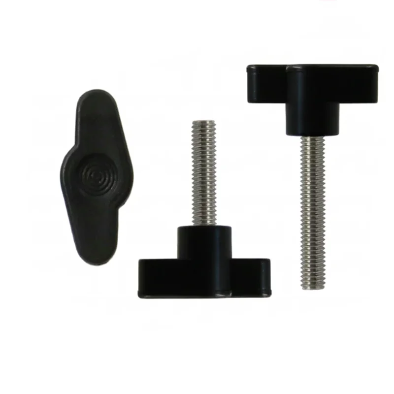 5pcs or 10pcs  M4  M5  M6  M8   M35#Head Diameter Plum Bakelite Hand Tighten Screw / Butterfly Plastic Head Hand Knob Screw