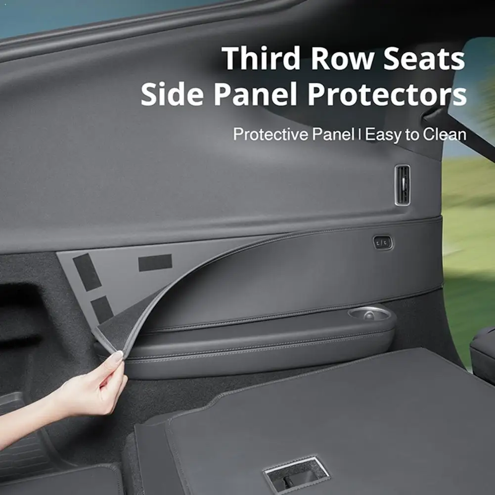 2pcs For 2026 Model YL Rear Seat Side Protection Pads, C-pillar Panel Anti Kick Pads, Anti-wear Protection Pads ﻿