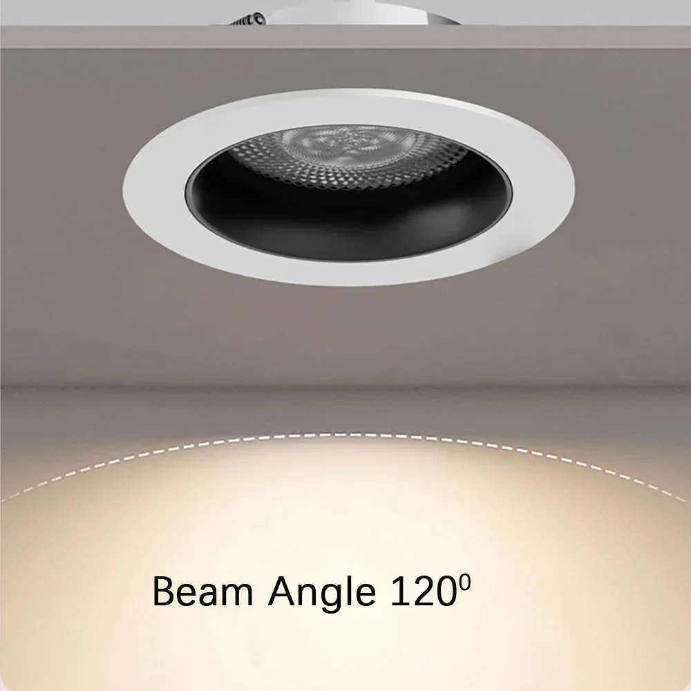 

Светодиодный прожектор COB с регулируемой яркостью Потолочный светильник AC85-265V 5W 9W 12W 18W 24W 30W 40W Алюминиевые встраиваемые светильники круглые светодиодные панели