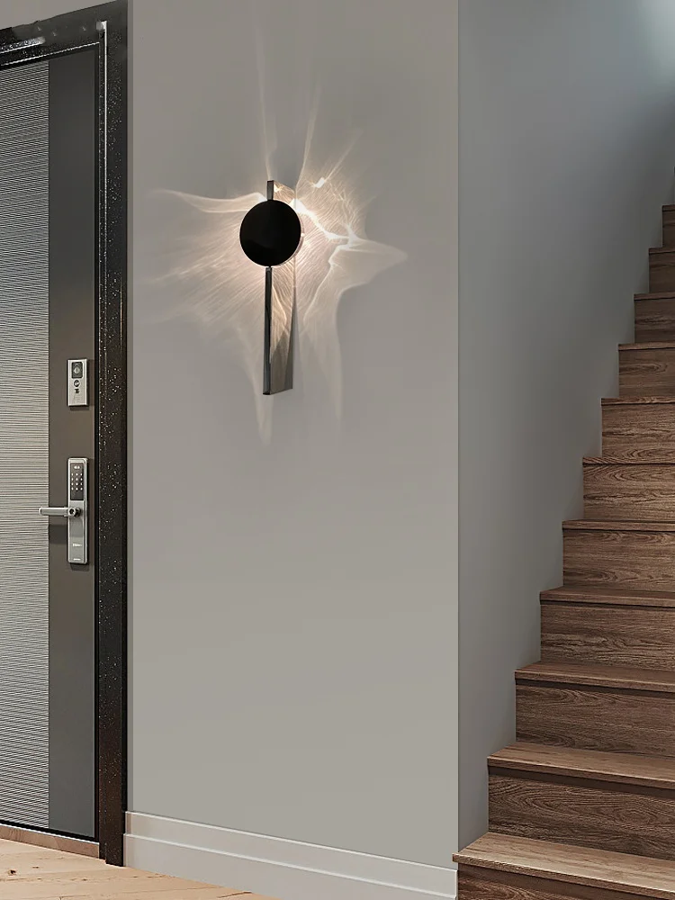 Background Wall Light Bedroom Bedside Lamp Light And Shadow Atmosphere Decoration Wall Lamp LED Adjustable Living Room Wall Lamp