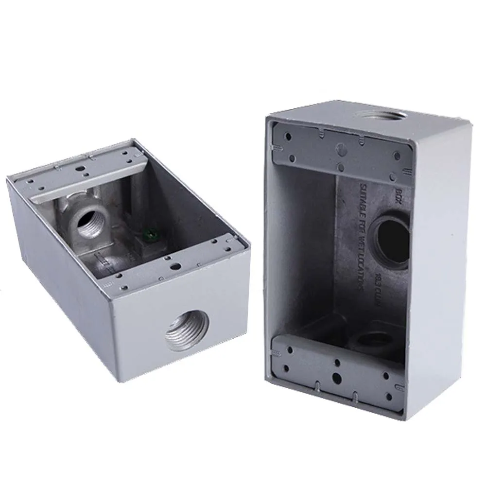 Waterproof NEMA L5-50R 6-30R 10-30R 10-50R 14-30R 14-50R US Industrial Receptacle Metal Mount Back Box Wire Concealed bottom Box