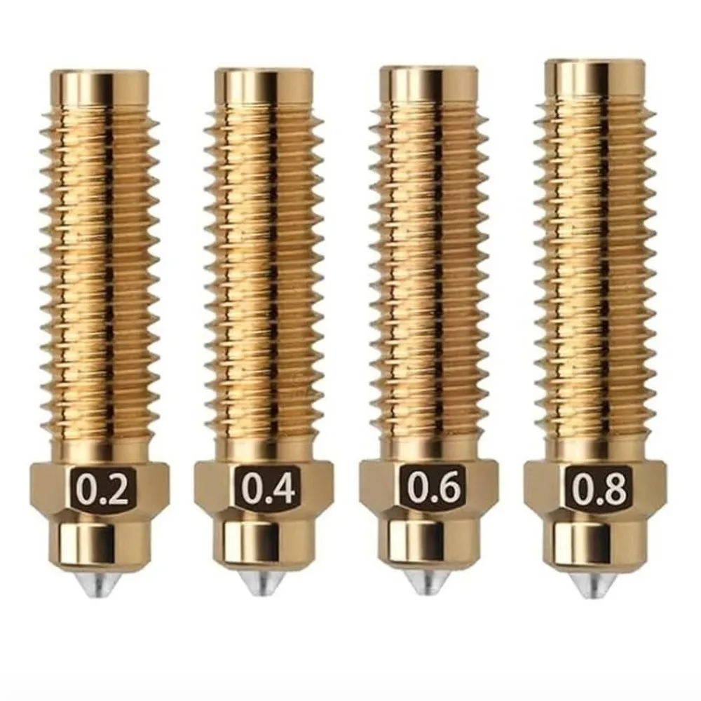 

1 шт. 0,2/0,4/0,6/0,8 мм керамическая насадка Hotend, латунные биметаллические детали для 3D-принтера, комплект Hotend для Elegoo Centauri Carbon