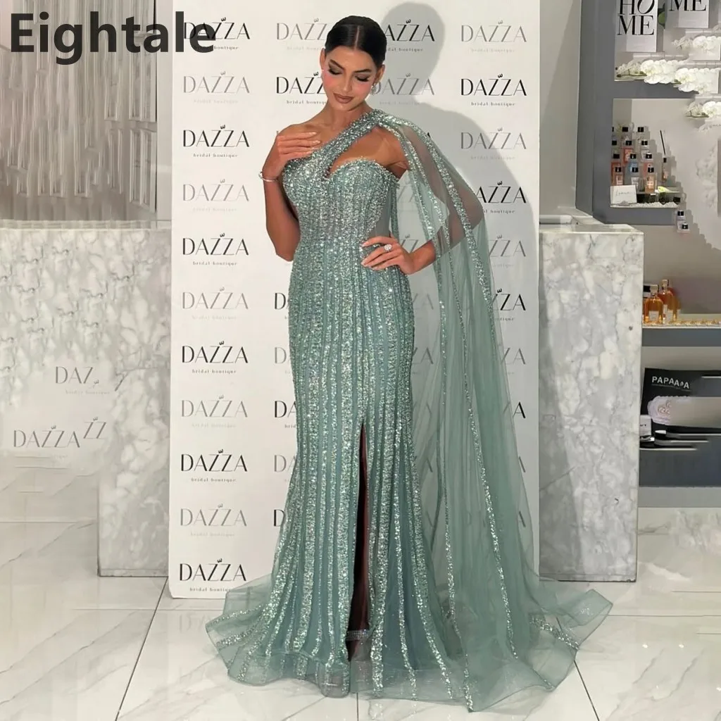 

Блестящие вечерние платья русалки для свадебной вечеринки, длинное роскошное вечернее платье с блестками 2025, вечернее платье в Дубае по индивидуальному заказу