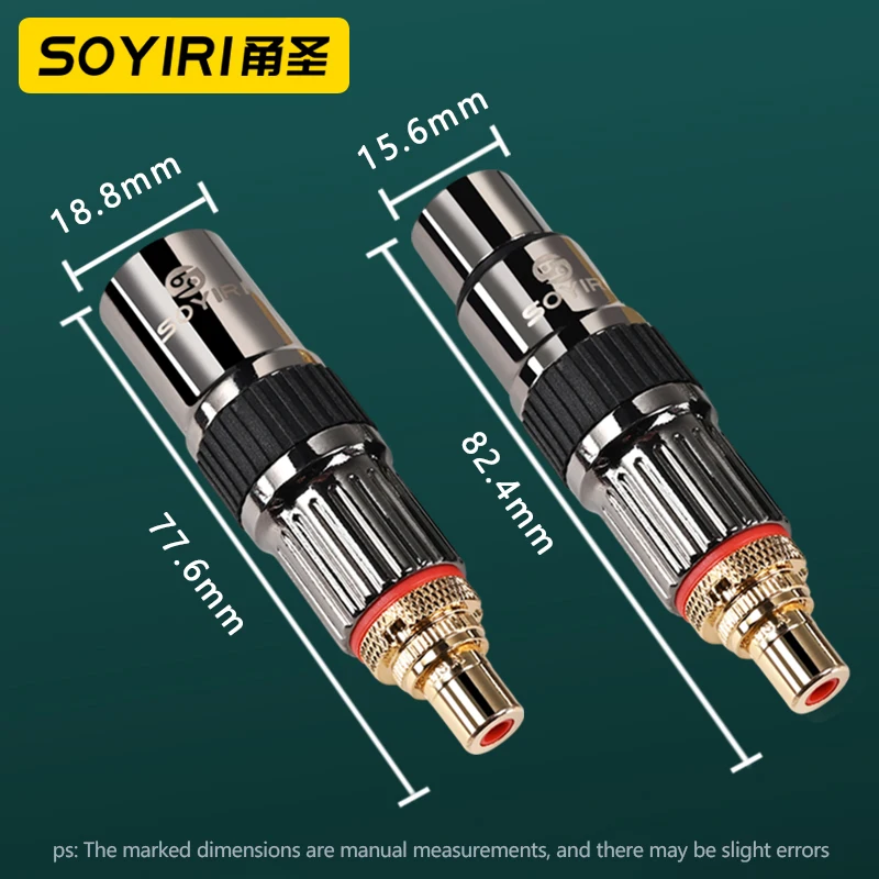 SOYIRI CGP RCA F إلى XLR M إلى F قابس مهايئ زهر البرقوق XLR كابل الصوت اتصال مكبر للصوت تمديد لرسو السفن المكونات