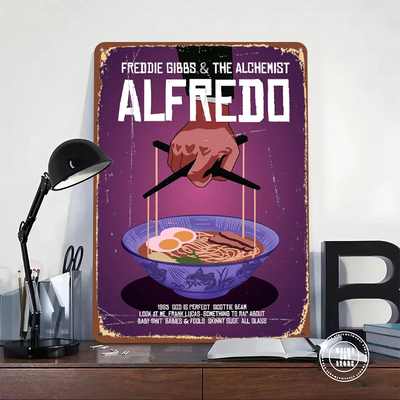 Freddie Gibbs & The Alchemist Tinplate Poster Customized Wall Art Vintage Metal Signs Retro Tin Plaque for Decoration Garage
