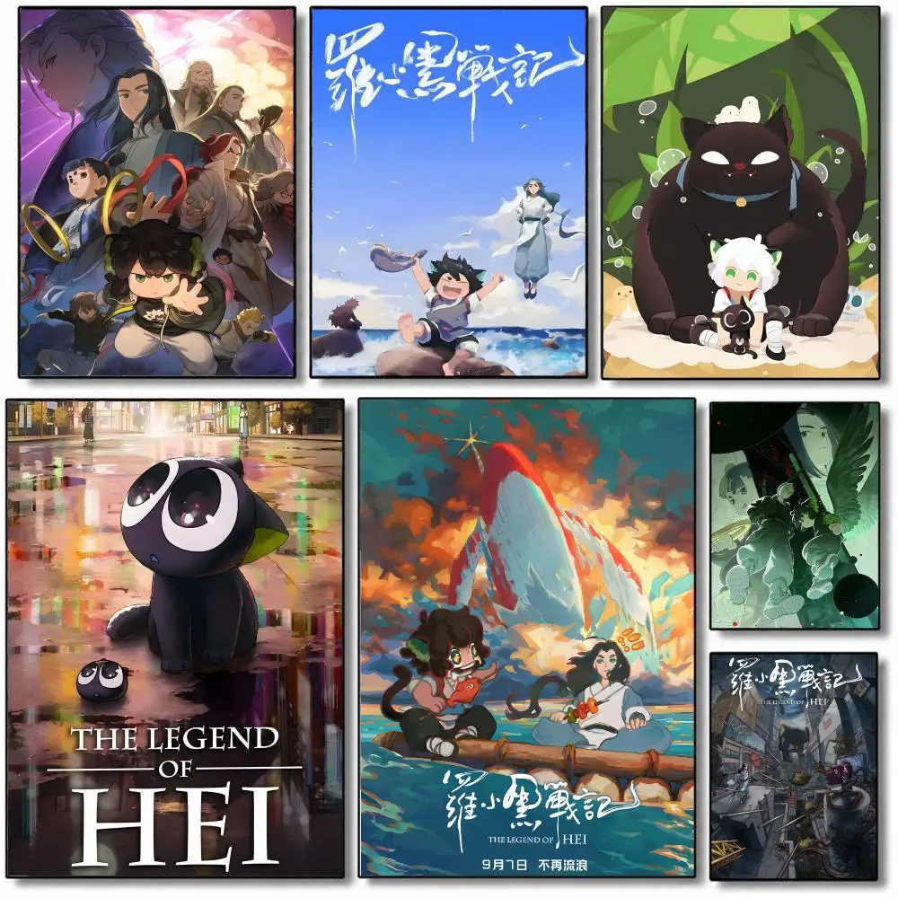 Cartoon T-The L-Legend o-of L-Luo X-Xiaohei Poster Fancy Poster American Film Mural Home Childrens Room Wall Decor Print