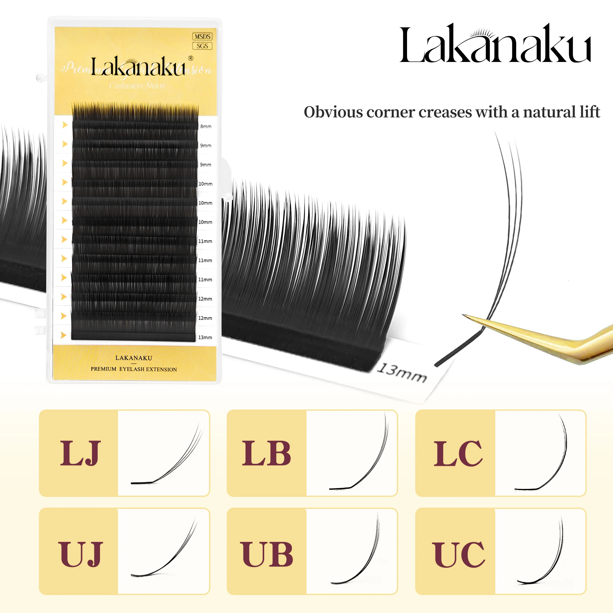 Eyelash Extension For Men - Abonnie UJ UB UC Camellia Lashes