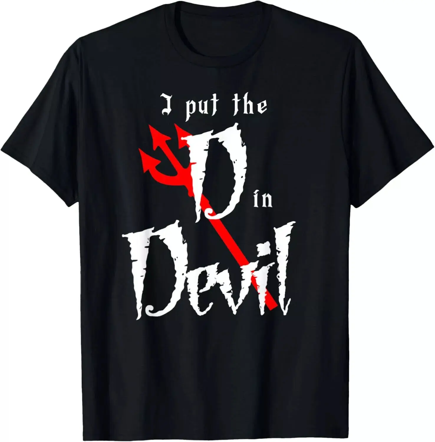 I put D in Devil Halloween Matching Couple Boyfriend T-Shirt.webp