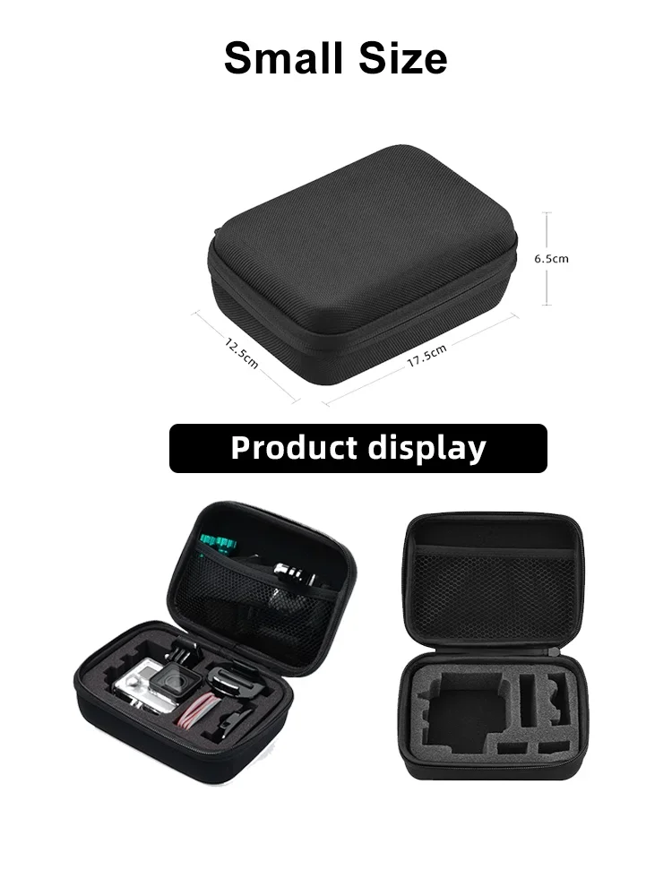 Carrying Case Storage Bag Travel Carry Box For Gopro Hero 13 12 11 10 9 8 7 SJCAM AKASO DJI Osmo Action 5 4 3 Camera Accessories