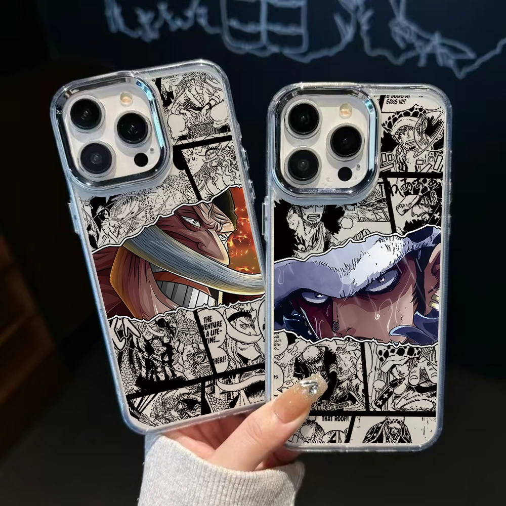 One P-Pieces L-Luffies Zoroes Phone Case for iPhone 17 Air 16 16e 15 14 13 12 11 Pro Max X Xs XR 8 Plus Luxury Transparent Cover