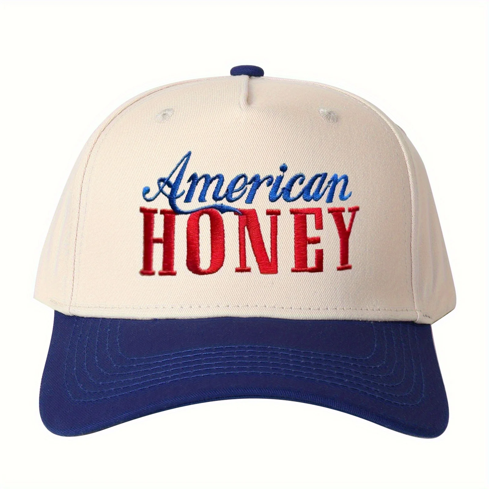 

Кепка водителя грузовика с вышивкой American HONEY, регулируемая бейсболка Snapback, легкая и дышащая, цветной дизайн,