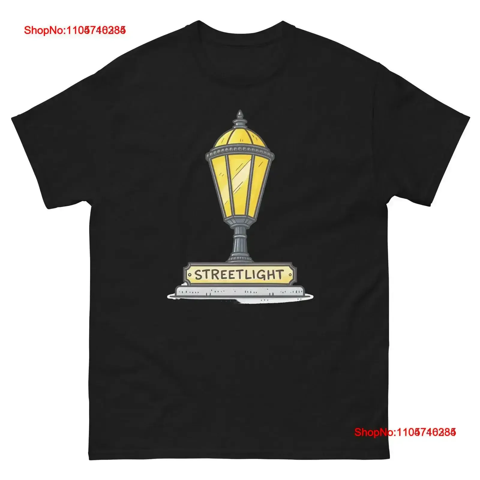 Street Light Object Place Item Urban T Shirt vintage Washed Soft Top For Everyday Wear homme graphic streetwear vintage Washed