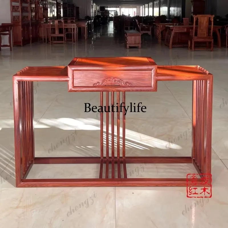 L181 Mahogany living room entrance table, strip several rosewood entrance hall strip case solid wood bridge platform storage