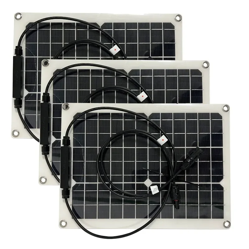 300W Solar Panel 12/24V Charger 30A/60A Controller Power Supply System Photovoltaic Power Generation Household Components