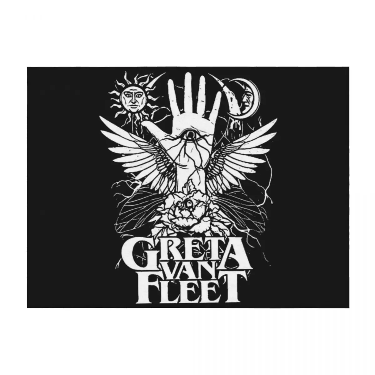 

Greeta van fleet6 Greta Van Fleet Retro Musical Greta Van Fleet Rock Band Boho Throw Blanket Warm Stuffeds Hairys Blankets