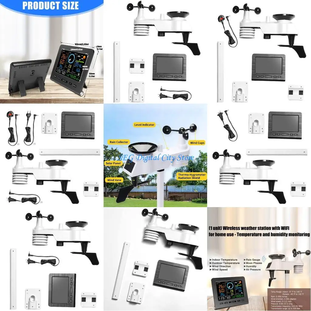 

U75B Indoor Climate Monitor with WiFi Connectivity Precise Humidity Temperature Sensors