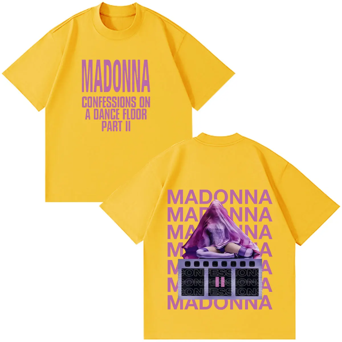 Madonna CONFESSIONS II Album Tour 2026 Print T-shirt Men Women Hip