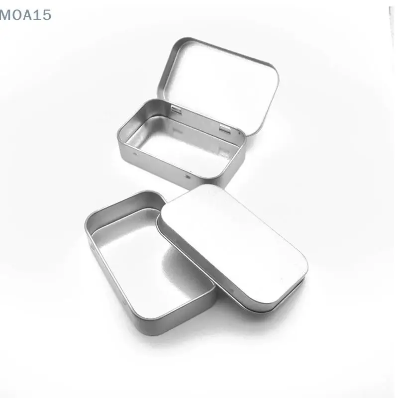 Mini Metal Box Tin-Plated Slide Cover Storage Wedding Jewelry Pill Cases Portable Boxes Container Cosmetic Organizer