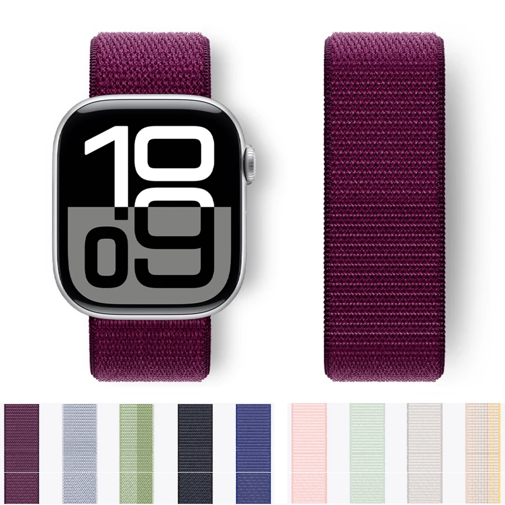 Riemen für Apple Watch 10 Band 46 mm 45 mm 42 mm 44 mm 49 mm 38 40 41 mm Sportschlaufenarmband Correa iWatch Serie 8 9 7 6 5 SE Ultra 2