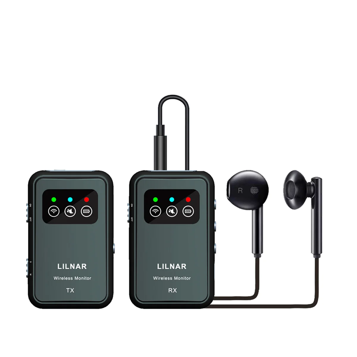 Drahtloses In-Ear-Monitorsystem, 2,4 G Kopfhörer, wiederaufladbarer Sender, Empfänger, unterstützt Stereo, Mono, Singer Studio