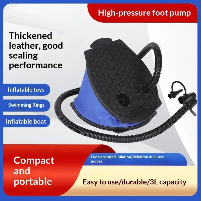Portable Foot Air Pump Waterproof Design 3L Large Capacity for Inflatable Toys Summer Water Sport Activities Free Shipping