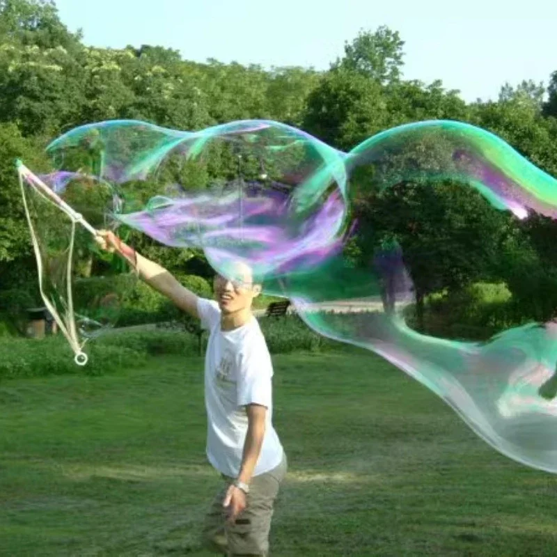 

Single Rod Giant Bubble Tool Bubble Show Prop Blowing Bubble Rope Toy for Party DIY Decor