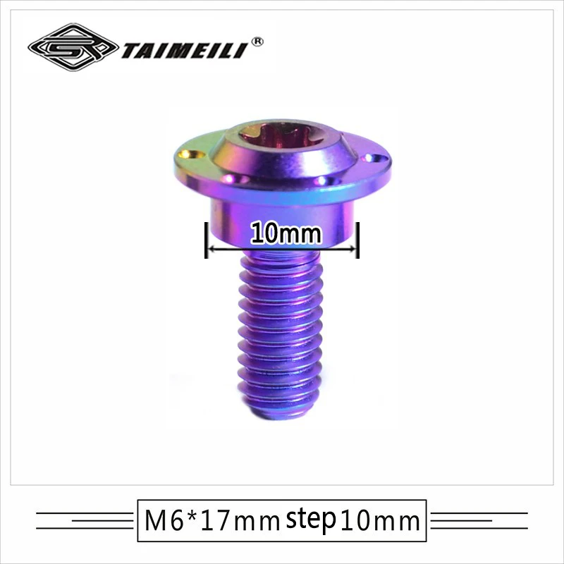 TAIMEILI Titanium alloy Butterfly head Ladder type m6x17mm motorcycle shell Screws/2PCS/4PCS