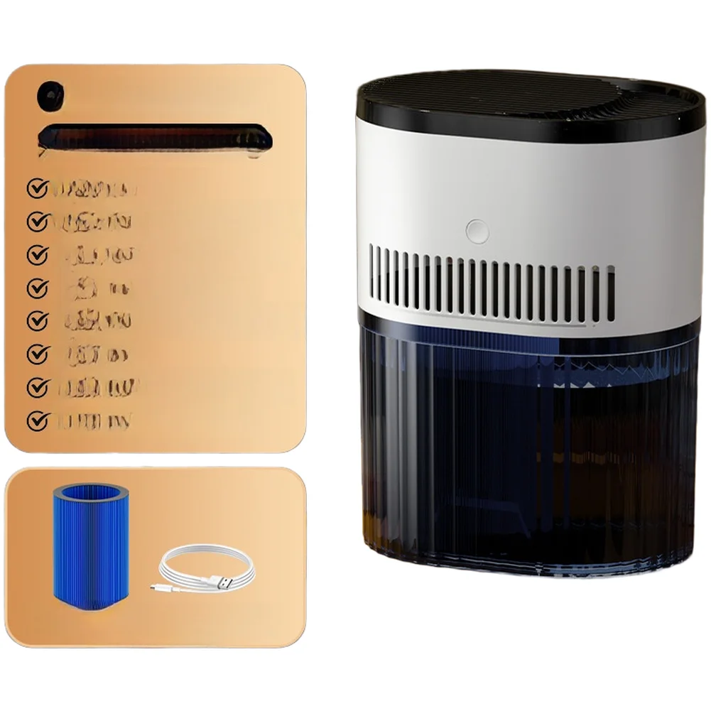 3L USB C Evaporative Humidifier No Mist Technology for Home Office Use with Absorbent Filter and 3 Level Control