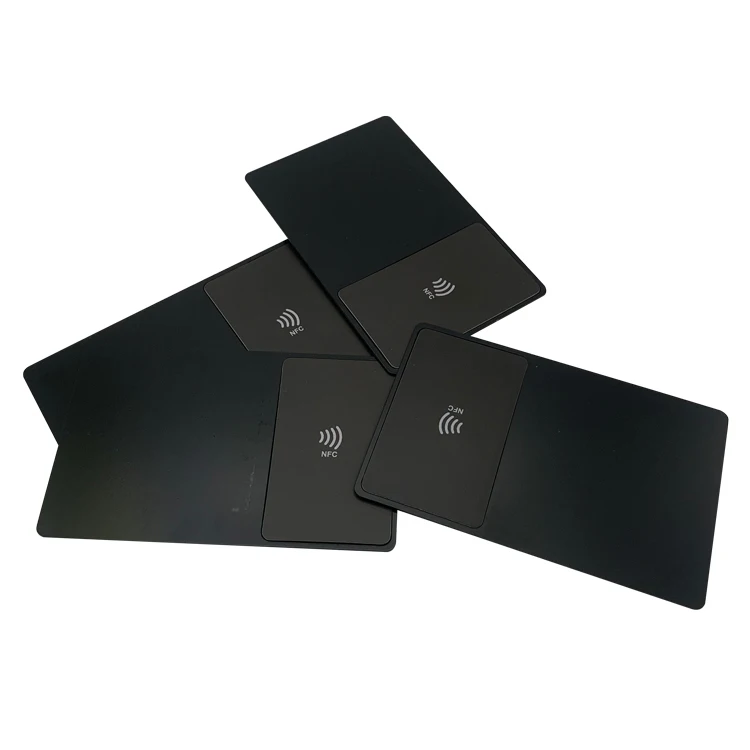 

Cheap Price Stainless Steel Digital Business Card Black NFC Metal Cards