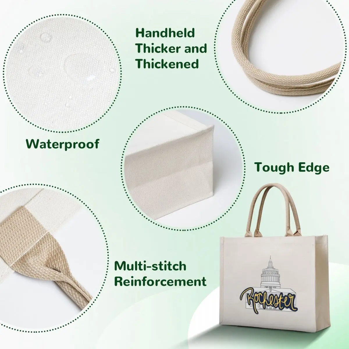 Rush Rhees Rochester Tote Bag Gift bag woman shopping bag tote bags men