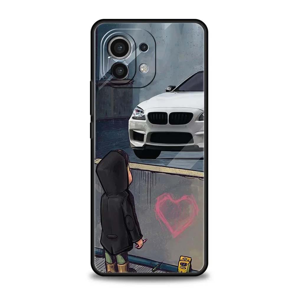 Boy See Sports Car Jdm Drift Phone Case For Xiaomi 13 12 11 Lite 12T 11T 10T 9T Mi Poco X5 M4 M3 X4 X3 Pro F5 F4 F3 GT 5G Cover