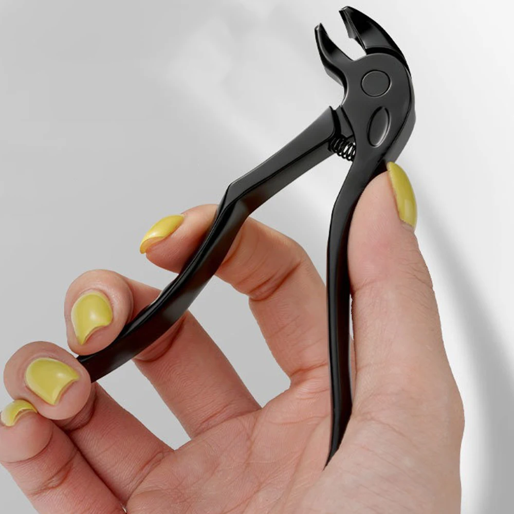 1Pcs Angled Head Nail Clippers for Seniors - Ergonomic Toenail Clipper for Thick Nails, Premium Steel Nail Cutter Trimmer