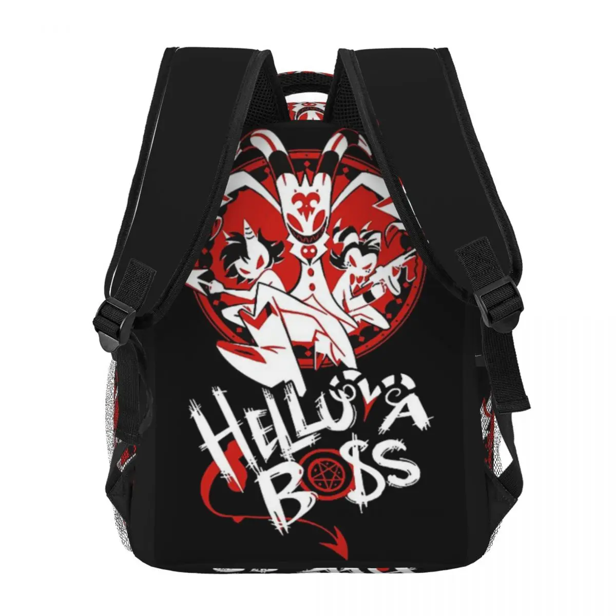 Hazbin-Hotel - Helluva Boss For Girls Boys Large Capacity Student Backpack Lightweight waterproof Backpack 16in