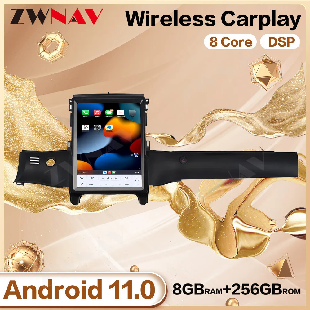 13' Android13 Carplay For Ford Ranger Pickup 2015-2024 Vertical Screen Tesla Radio GPS Car Navigation HeadUnit Multimedia Player