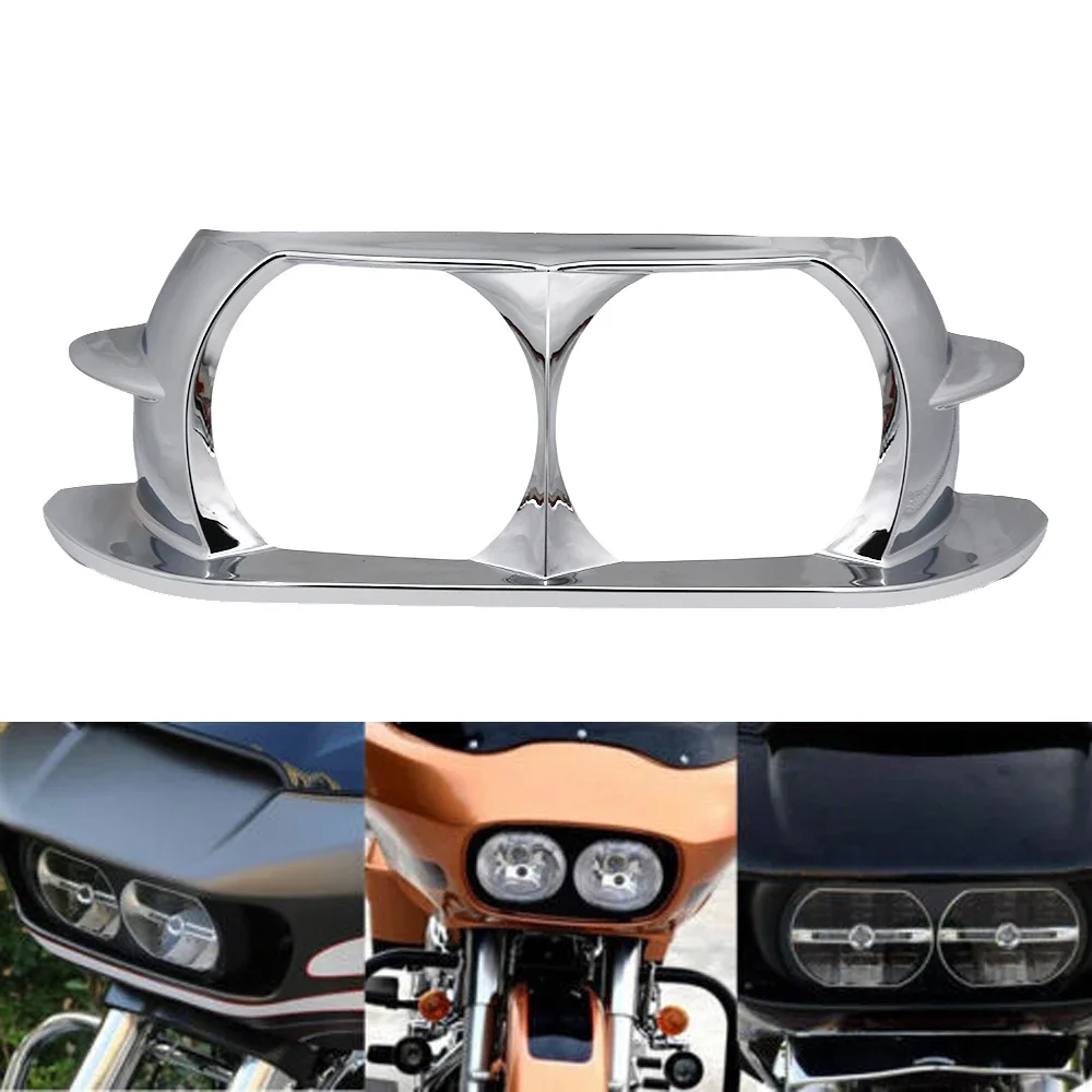 

Motorcycle Dual Headlight Cover Fairing Headlamp Trim For Harley Touring CVO Road Glide FLTRX FLTRXSE FLTRU 2015-2023 2021 2022