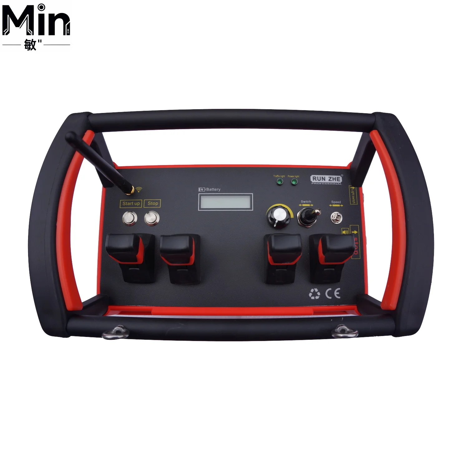 4 Joystick Black Clutch Motor Hydraulic Joystick Wireless Remote Control for Construction Crane Industrial Machinery