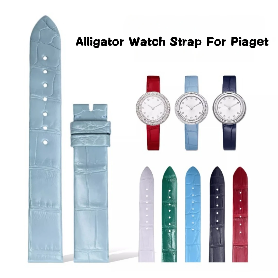 Fit For Piaget 18mm 19mm 20mm 21mm 2mm Alligator Watch Strap Handmake Gigh Quality Alligator Skin Watch Bnad