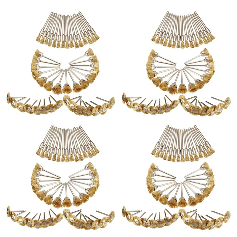 

ABBN-180Pcs медная проволочная щетка, шлифовальные принадлежности для вращающихся шлифовальных инструментов