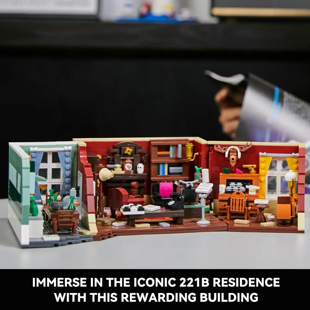 Expert Street View Moc 221b Baker Street Apartment Dr Watson Bricks Modular House Model Building Blocks Assembly Square