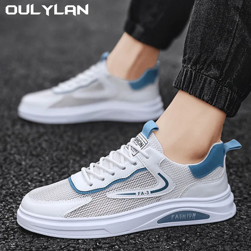 Comfortable Male Sneakers Mesh Hollow Sports Shoes 2024 Men's Sneakers Platform Casual Shoes for Men Non-slip Sports Shoes