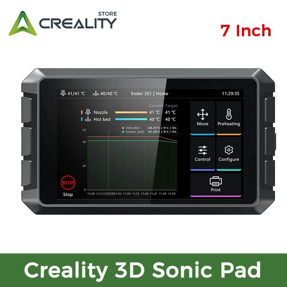 Creality 3D Sonic Pad 7 дюймов ОЗУ 2 Гб ПЗУ 8 Гб 64 бит 1024*600 мульти сенсорный экран для принтера Ender-3 V2/Ender-3 S1/Ender-3 S1 Pro